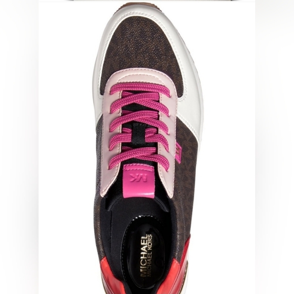 Michael Kors Monique Trainer Pink/Brown - Picture 4 of 12